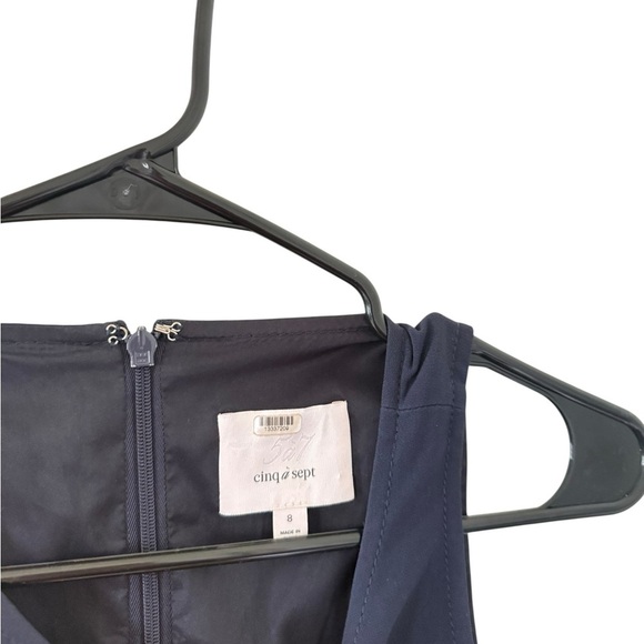 Cinq a Sept Navy Catriona Dress - Picture 5 of 8